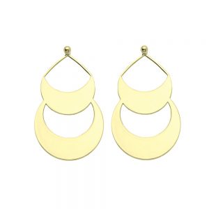 Pendientes Duo Lua Oro